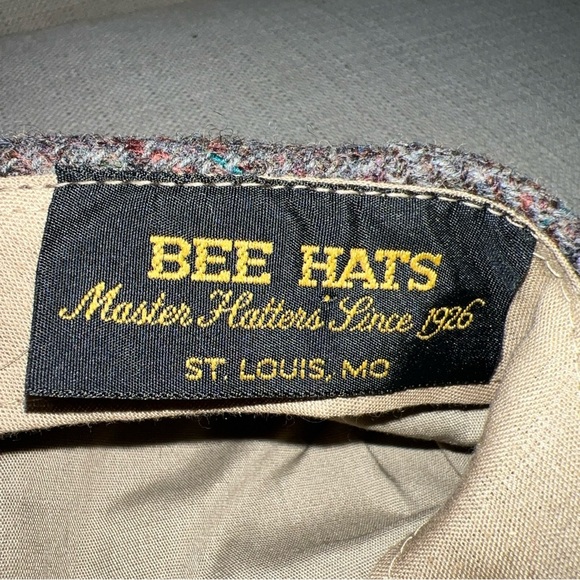 VTG BEE HATS St Louis Missouri Newsboy/Cabbie Cap MED Men’s 100% Wool - Picture 6 of 9